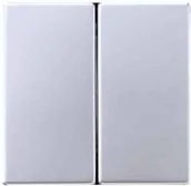 Wyłączniki światła i elektryczne - Jung Klawisz podwjny - LS Metal Finish Aluminium - miniaturka - grafika 1